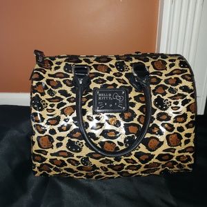 Hello Kitty Leopard Medium Size Satchel Bag